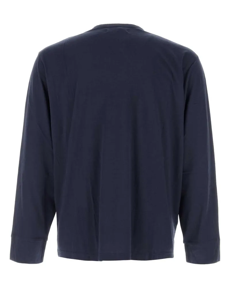 GIMAGUAS Men's Two-Tone Cotton Misha T-Shirt Navybrown Exterior: Organic Navy