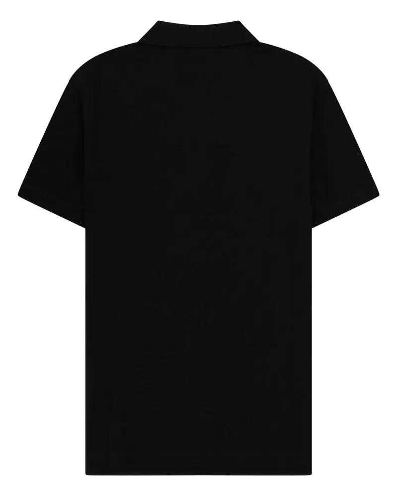 Versace Cotton Polo Shirt — Black Black