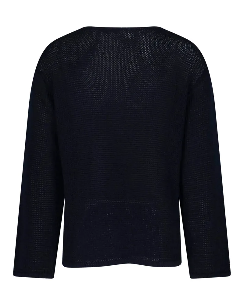 Giorgio Armani Men's Sweaters Blue Linen Navy