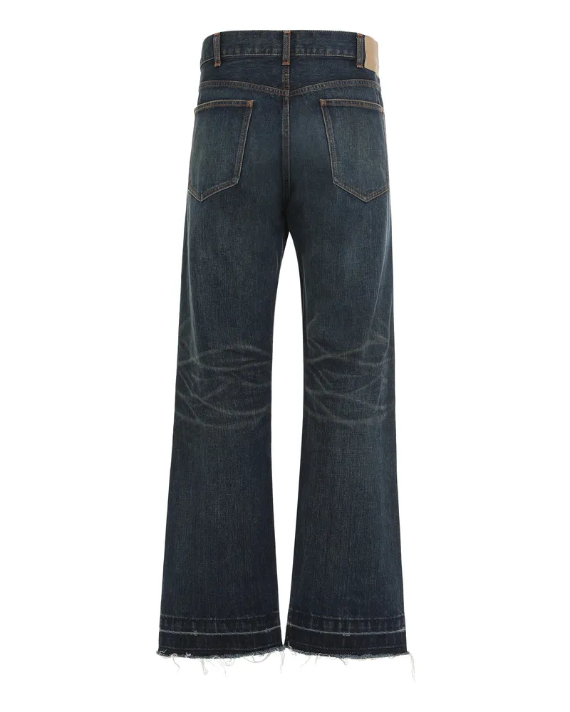 Celine Men's Straight Cut Denim Jeans Cotton Regular & Straight-Leg Blue