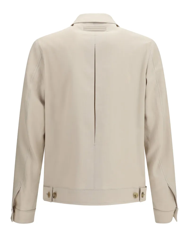 Ermenegildo Zegna Men's Oasi Linen Jacket 001 Beige