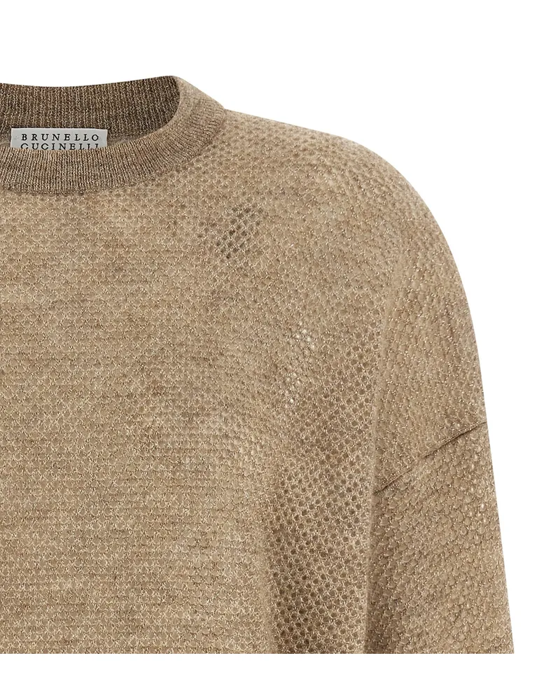 Brunello Cucinelli Women's Beige Wool Cardigan Clothing Beige