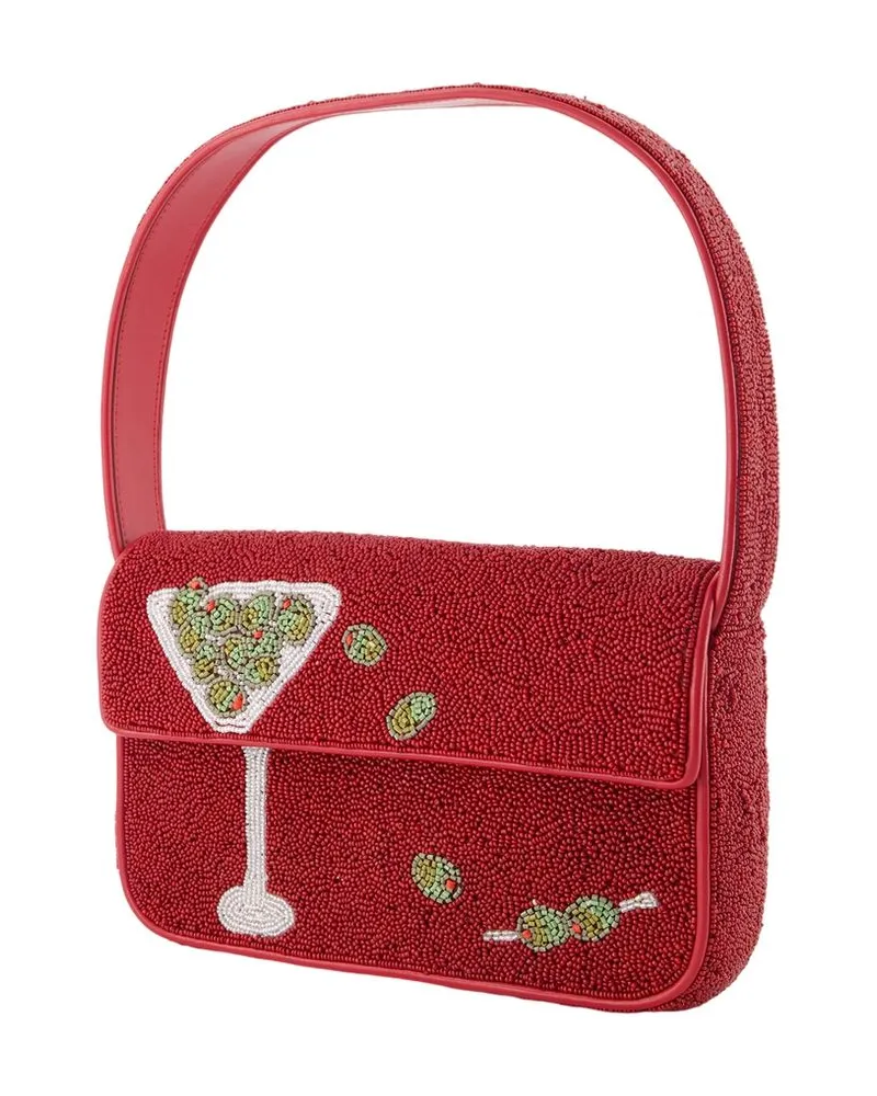 STAUD Tommy Shoulder Bag — Red Red