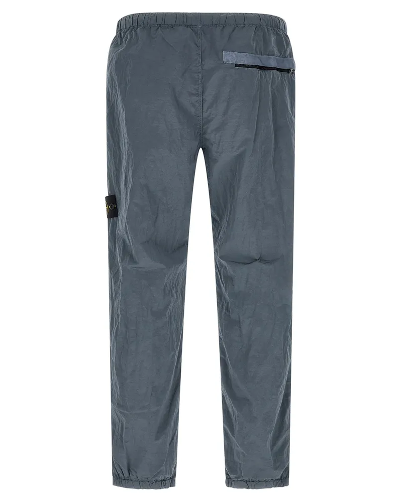 Stone Island Men's Blue Polyamide Joggers (workout Pants Blue