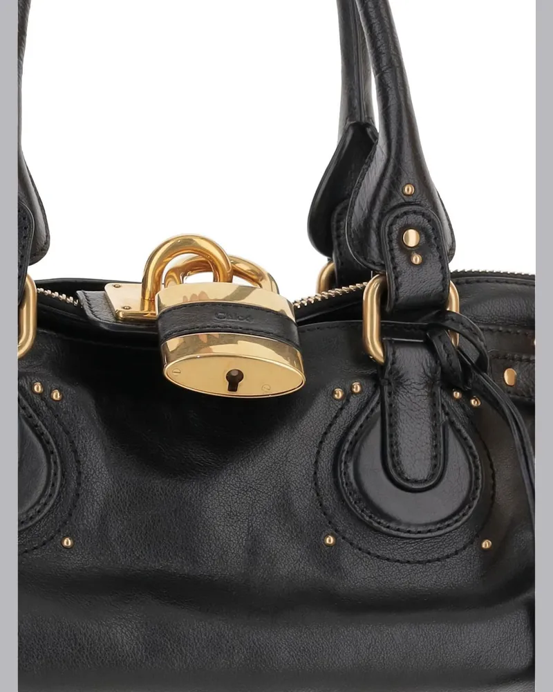 Chloé Paddington Shoulder Bag — Black Black