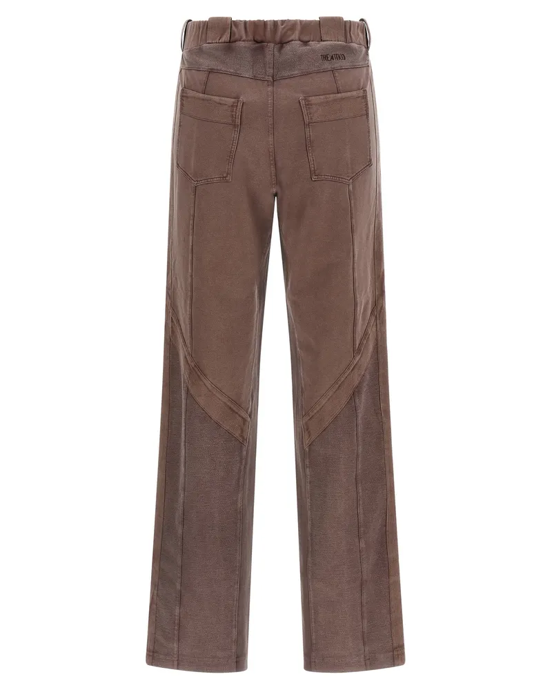 ATTICO Women's Brown Cotton Casual Pants Brown