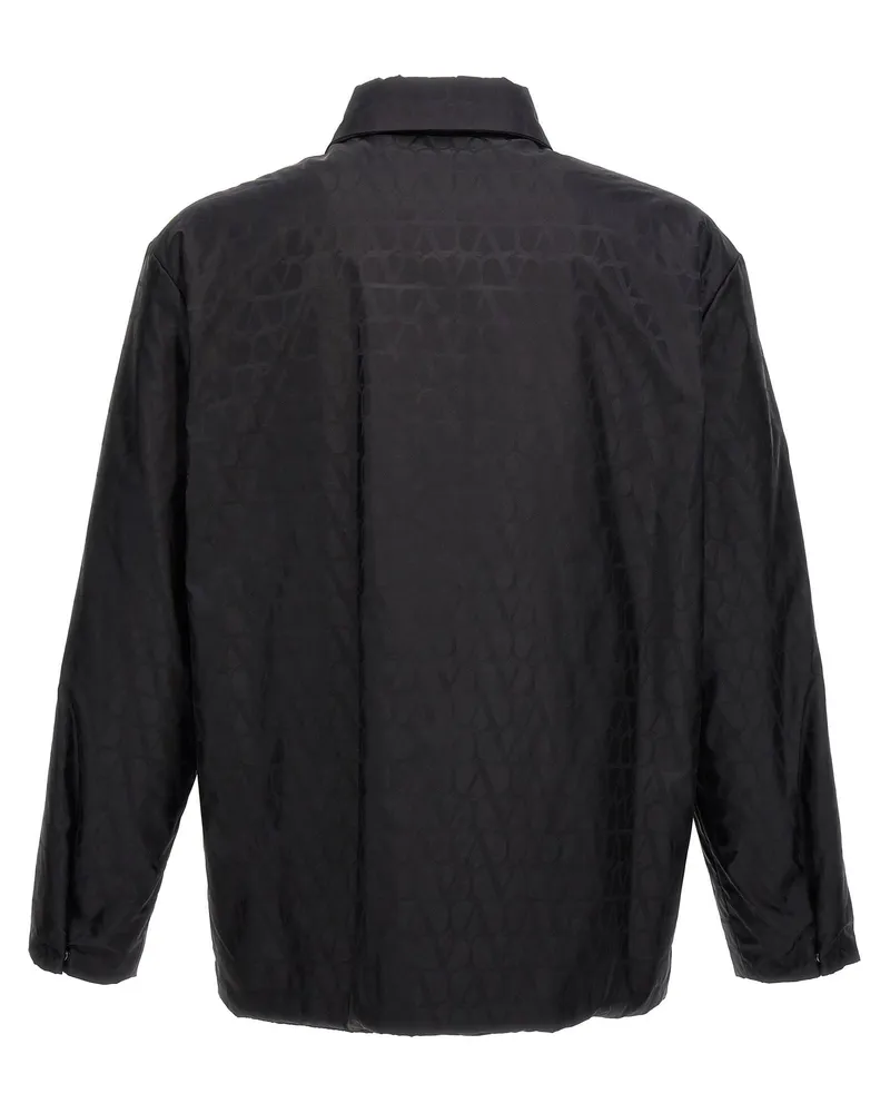 Valentino Garavani Reversible Nylon Jacket — Black Black