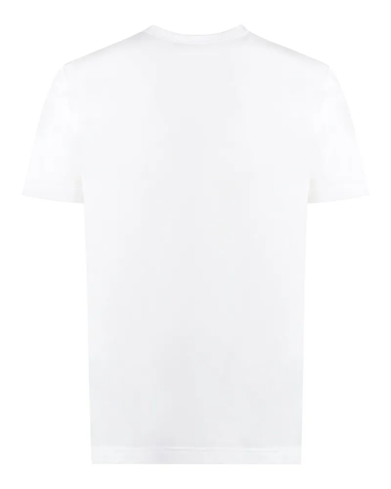 Dolce & Gabbana Crew-Neck Cotton T-Shirt — White White
