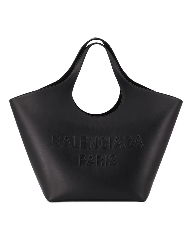 Balenciaga Unisex Mary Kate Tote -  Leather Black Calfskin Bags Totes-Shopping-Bags Black