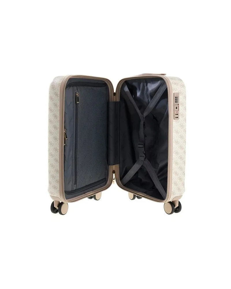 Guess Women's Suitcase Bone Logo Bamboo Bags - Suitcases Beige