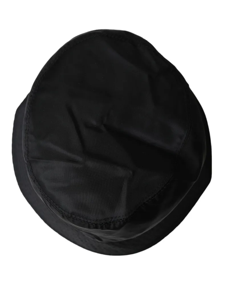 Dolce & Gabbana Black Wide Brim Cap Bucket Hat Men Black