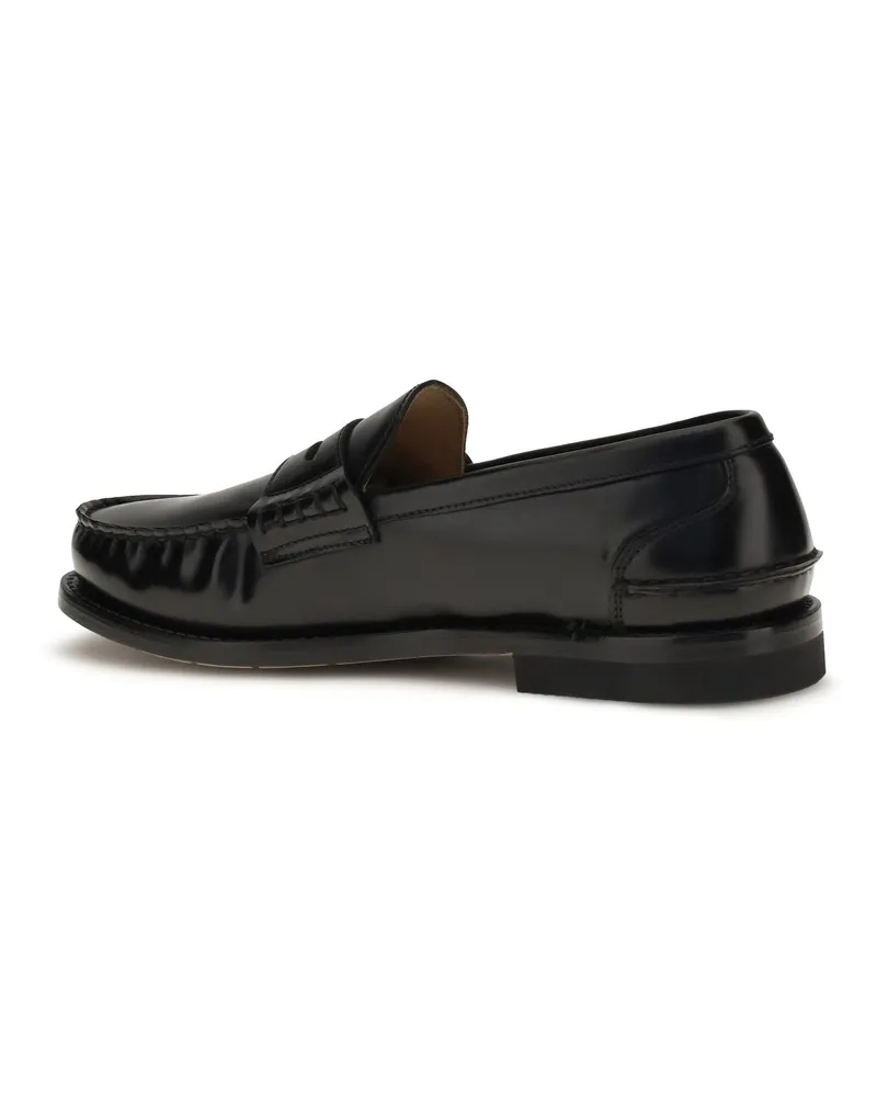 Premiata Men's Loafers Arnold Black Calfskin Black
