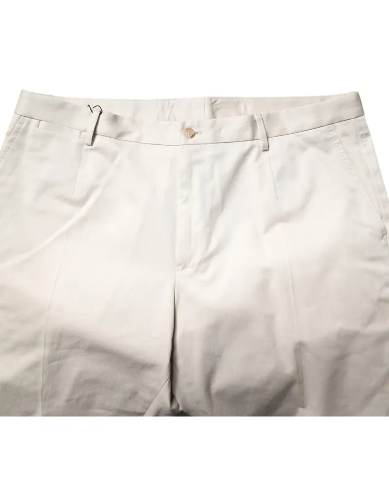 Dolce & Gabbana Cotton Stretch Bermuda Shorts — Beige Beige