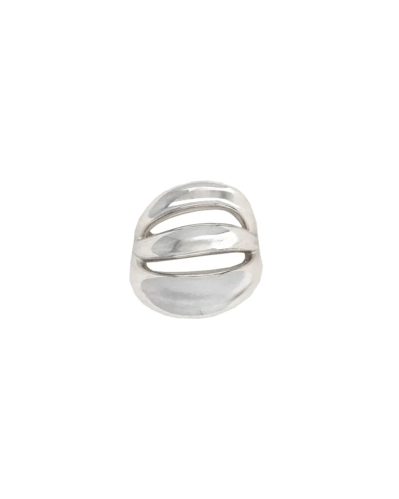 PANCONESI Triptych Blow Up Ring — Silver Silver