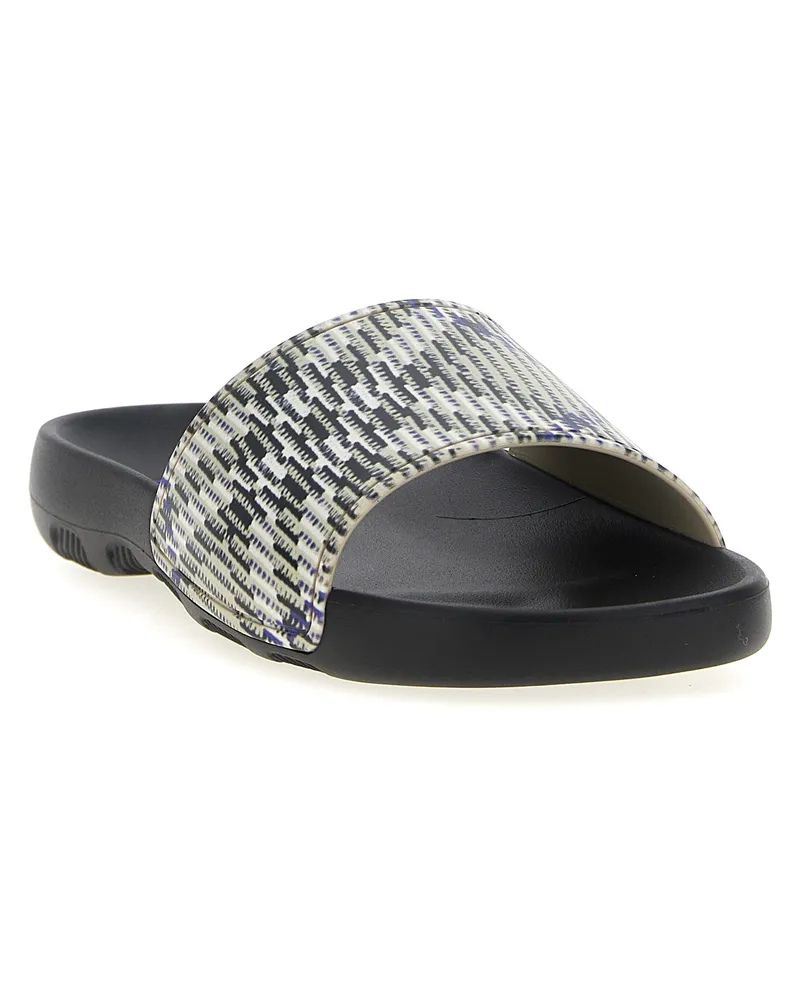 Burberry Men's Multicolor Polyurethane Slides Shoe Multicolor