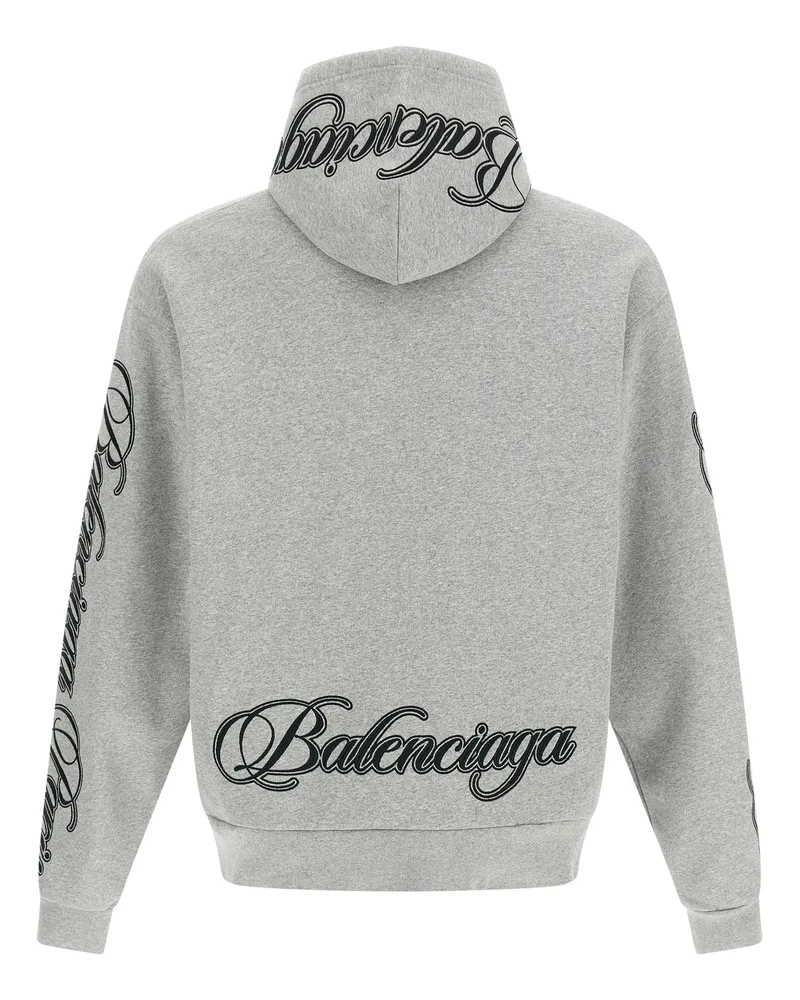Balenciaga Women's Gray Cotton Sweatshirt Clothing Gray