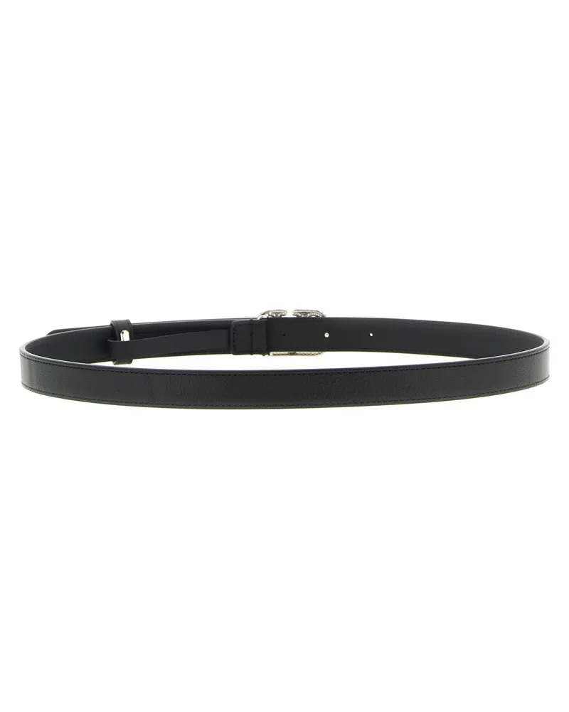 Valentino Garavani Women's Black Calfskin Regular Belt Black