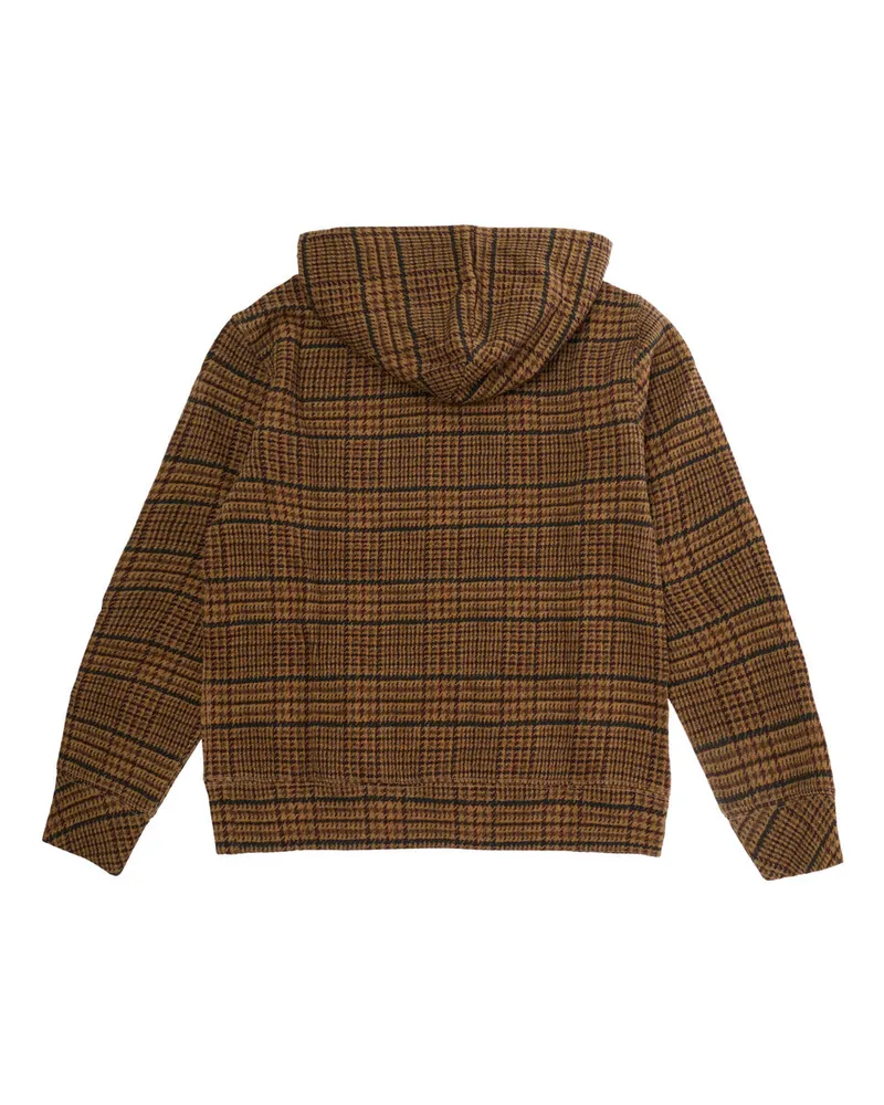 Ralph Lauren Boys' Round Neck Sweatshirt Beige Tech Fabric Cotton Hoods & Sweatshirts Brown