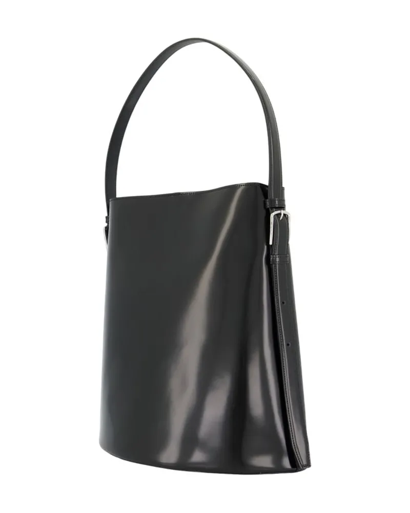 COPERNI Women's Ergonomical Shopper Bag -  Leather Black Calfskin Totes-Shopping-Bags Black