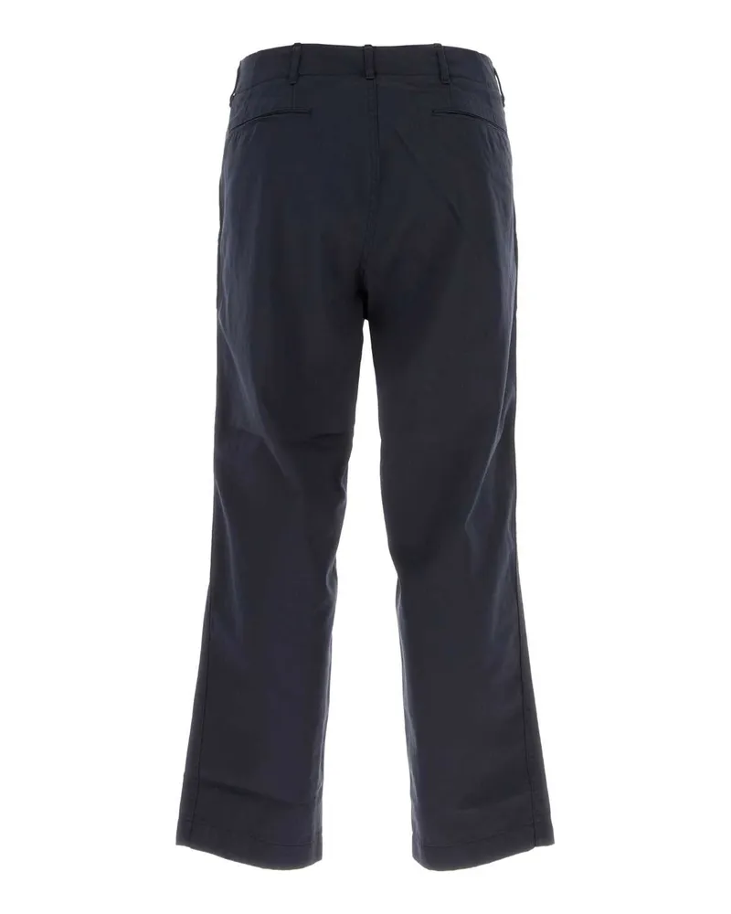 nanamica Men's Navy Blue Cotton Blend Pant Polyester Pantaloni Trousers Navy