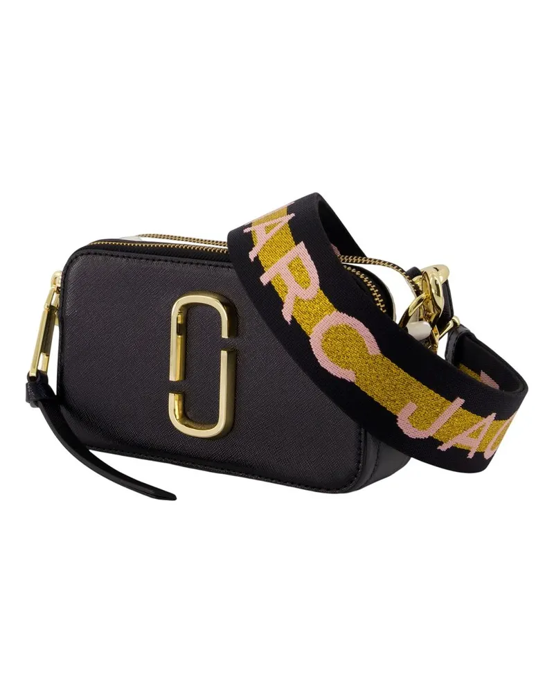 Marc Jacobs Women's The Snapshot Crossbody -  Leather Black Cowhide Bags Crossbodies Black