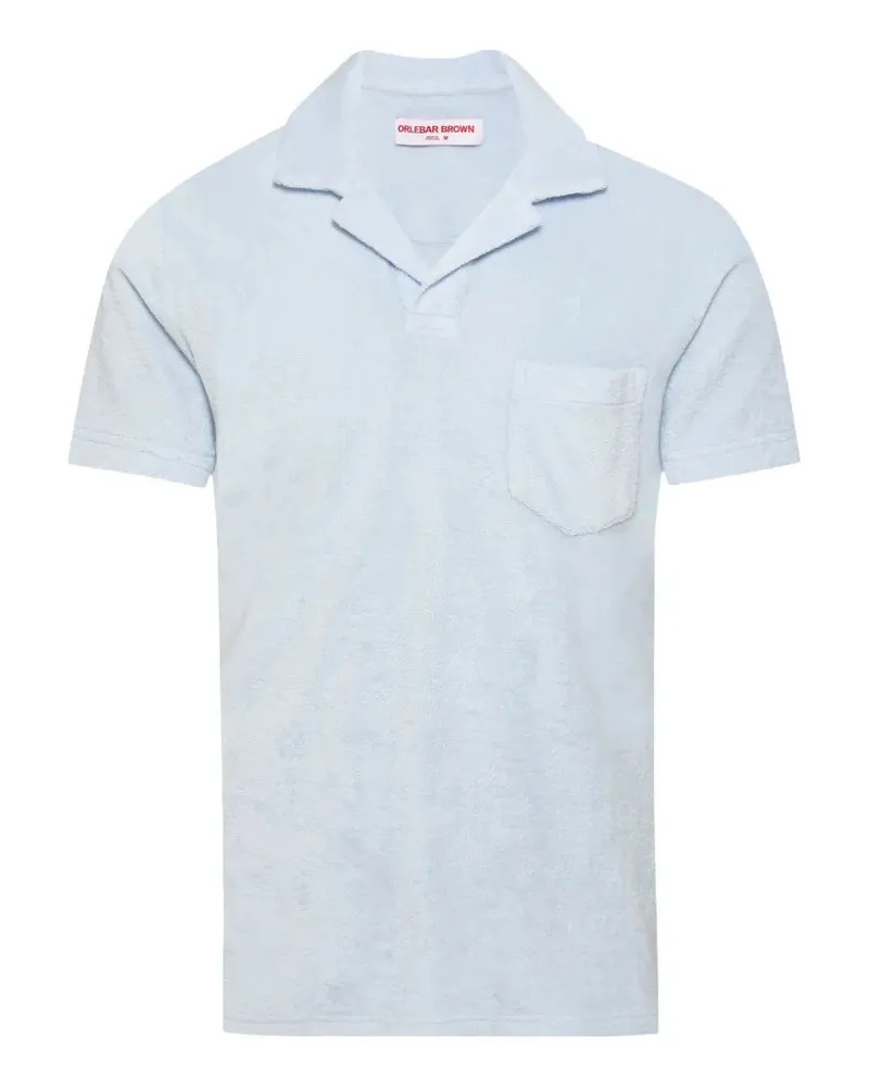 Orlebar Brown Men's Terry Pocket Polo Shirt Ss26 M Light