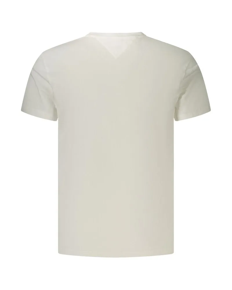 Tommy Hilfiger Logo-Embroidered Cotton T-Shirt — White White