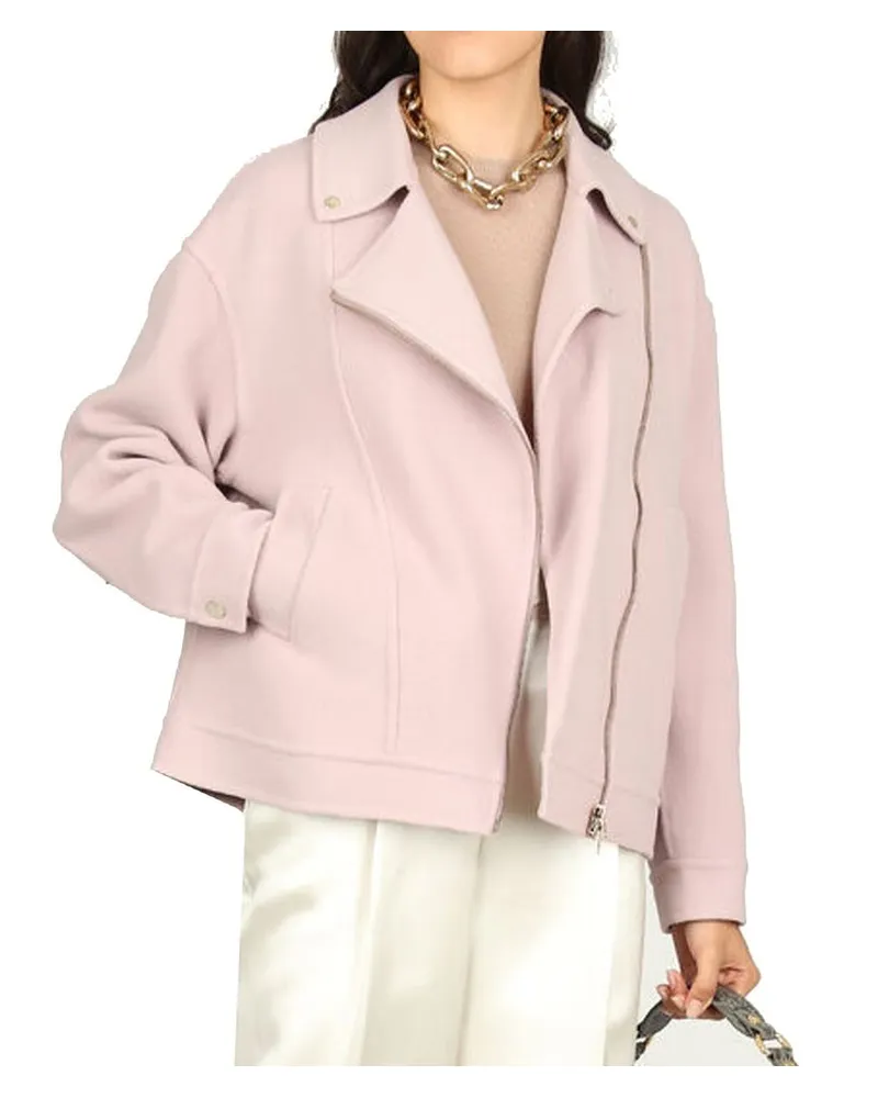 Herno Women's Multicolor Polyamide Biker Jacket Clothing Pink