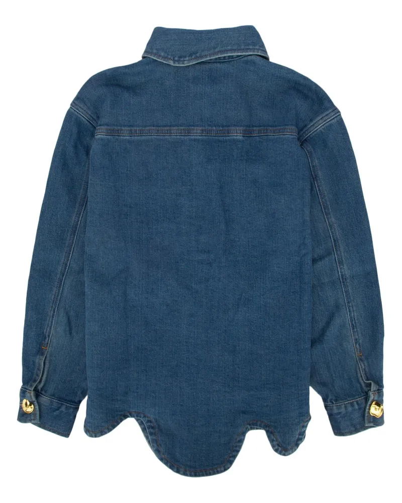Moschino Boys' Gold-Button Denim Jacket Blue Blue