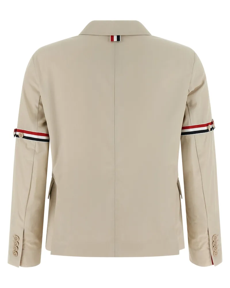 Thom Browne Women's Beige Cotton Blazer Clothing Beige