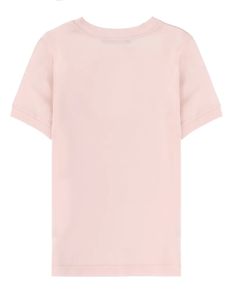 Dolce & Gabbana Logo Cotton T-Shirt — Pink Pink