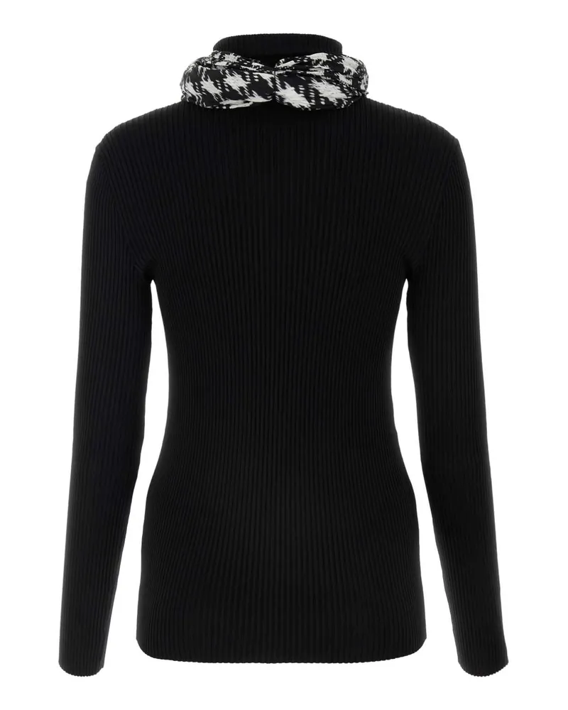 Burberry Women's Black Viscose Blend Sweater Maglieria Black