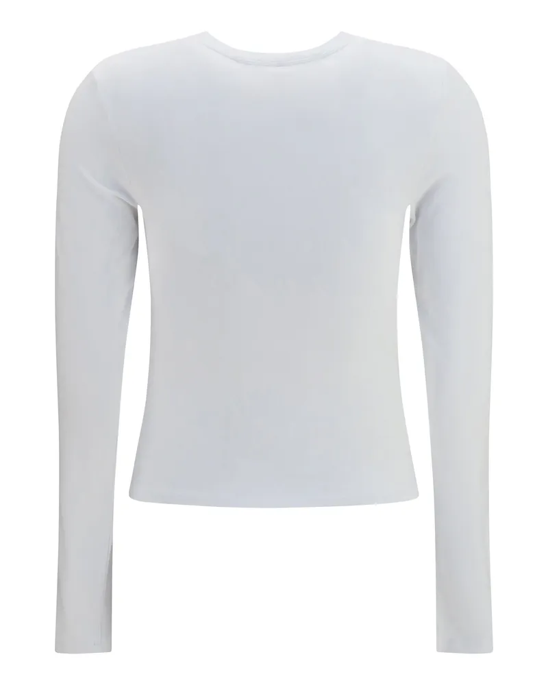 Alexander Wang Women Logo T-Shirt White Cotton; Elastane T-Shirts And Polos White