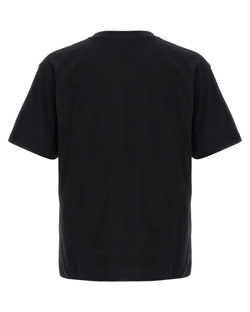 Valentino Garavani Logo-Print Cotton T-Shirt — Black Black