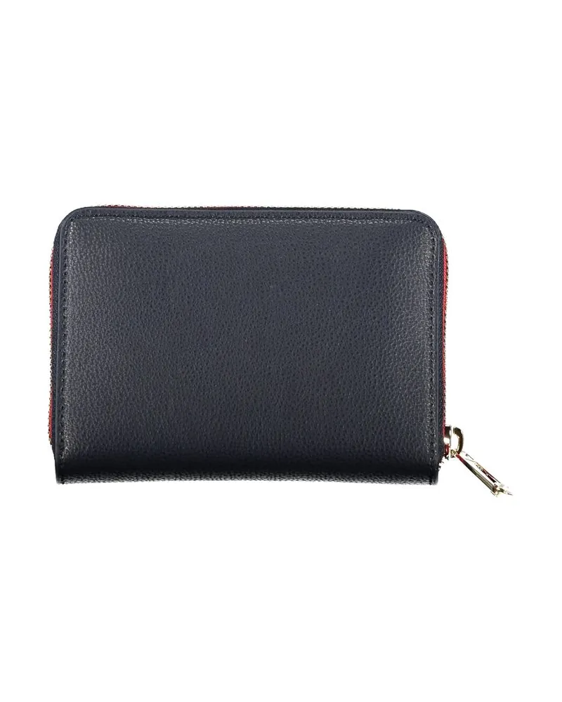 Tommy Hilfiger Pebbled Leather Wallet — Blue Blue