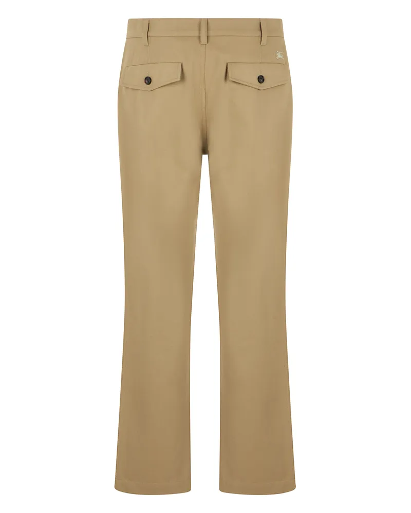 Burberry Men's Trousers Cotton Beige Beige