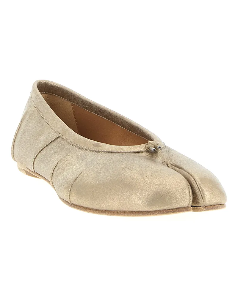 Maison Margiela Women's Gold Cashmere Ballet Flats Gold