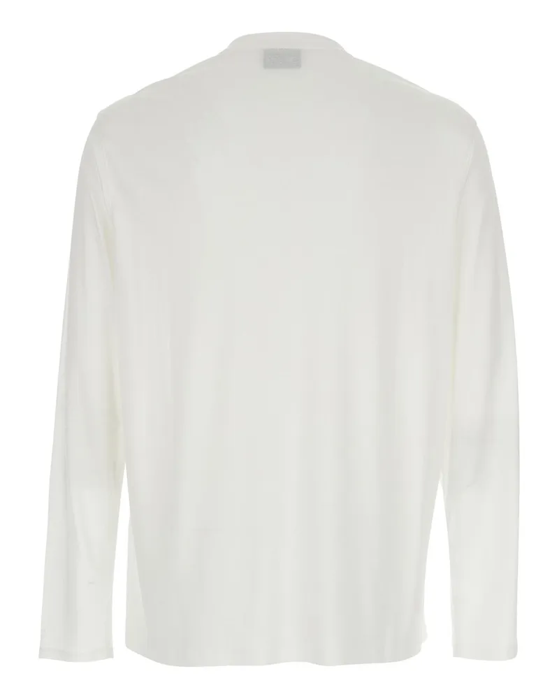 Emporio Armani Men's Crew Neck T-Shirt White Lyocell Cotton T-Shirts And Polos White