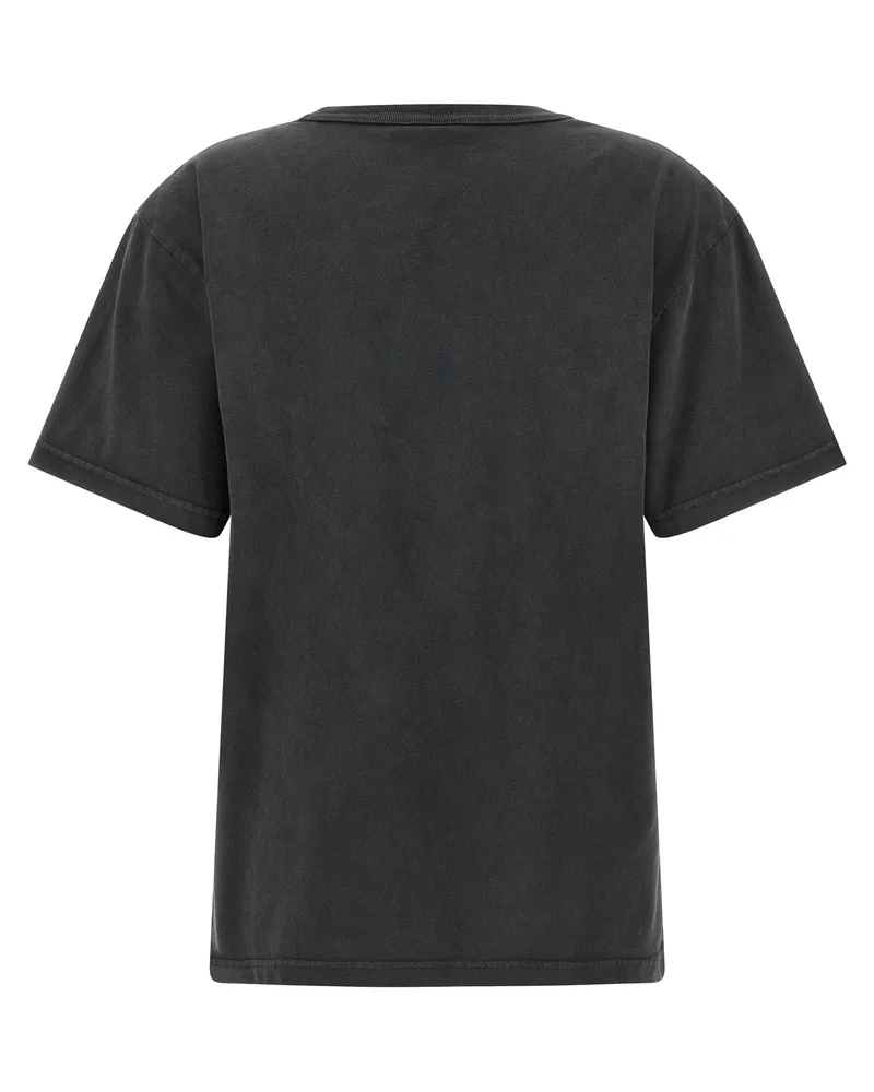 Alexander Wang Rhinestone Logo T-Shirt — Charcoal Charcoal