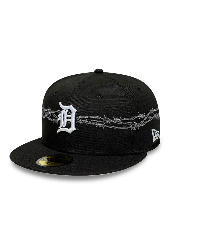 New Era Men's Fitted Cap 59fifty Black Crown Hat Black