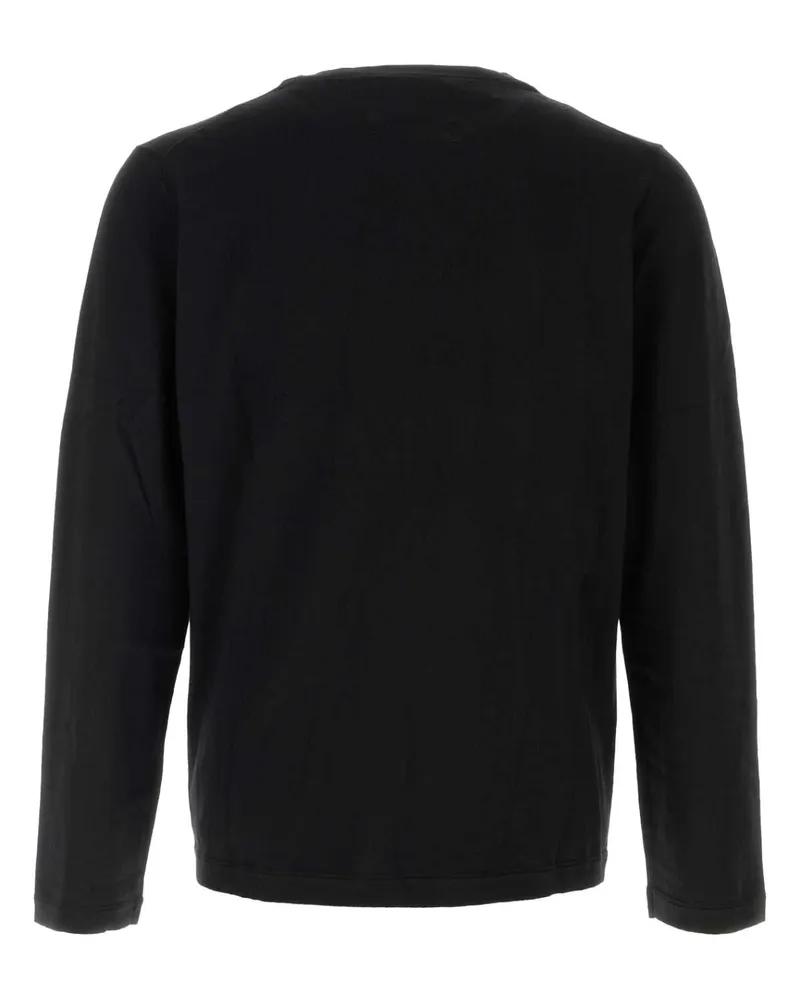 extreme cashmere Men's Black Cotton Blend Nâ°500 Sweater Raven Exterior: Cashmere Maglieria Black