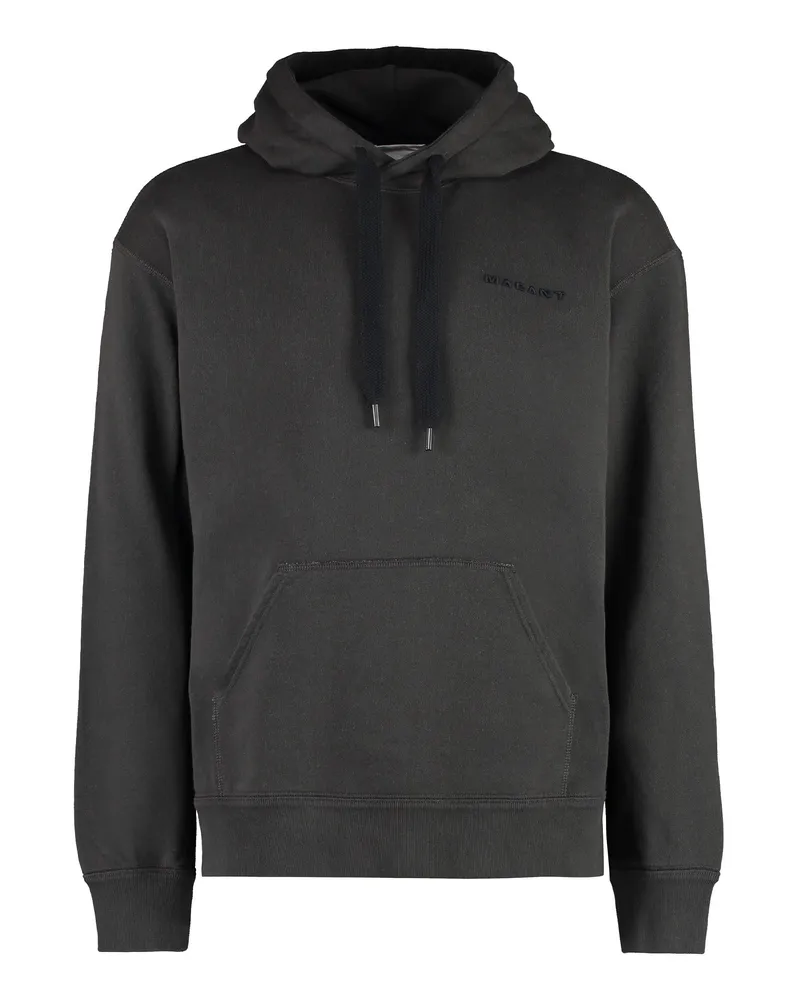 Isabel Marant Men's Marcello Hoodie Black Cotton Jumpers Sweater Black