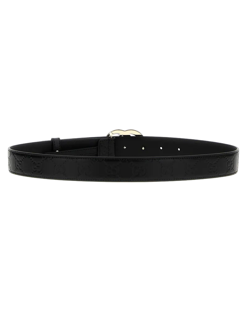 Gucci Women's Black Calfskin Regular Belt Black