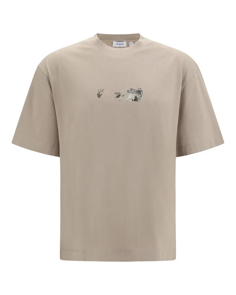 OFF-WHITE Spices Arrow Skate T-Shirt — Beige Beige