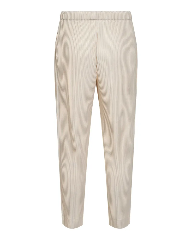 Issey Miyake Men's Trousers Duomo Beige Polyester Beige