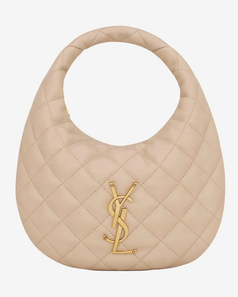 Saint Laurent Women's Handbag Icare Nappa Leather Beige Shoulder Bags Beige