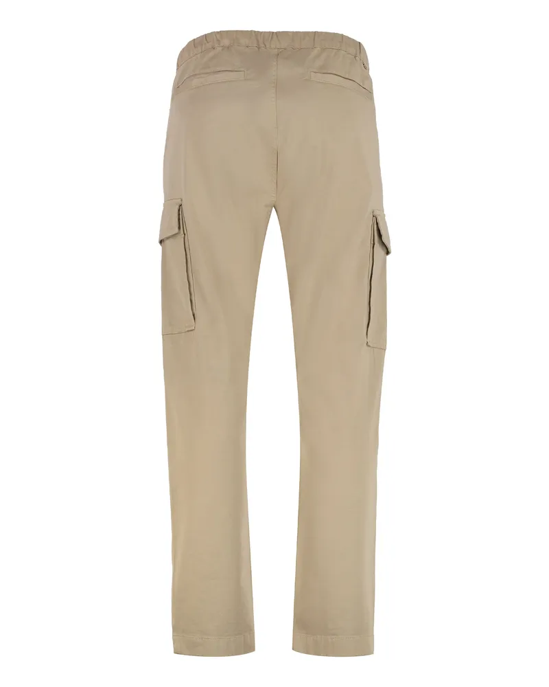 Woolrich Men's Belted Cotton Cargo Trousers Beige Beige
