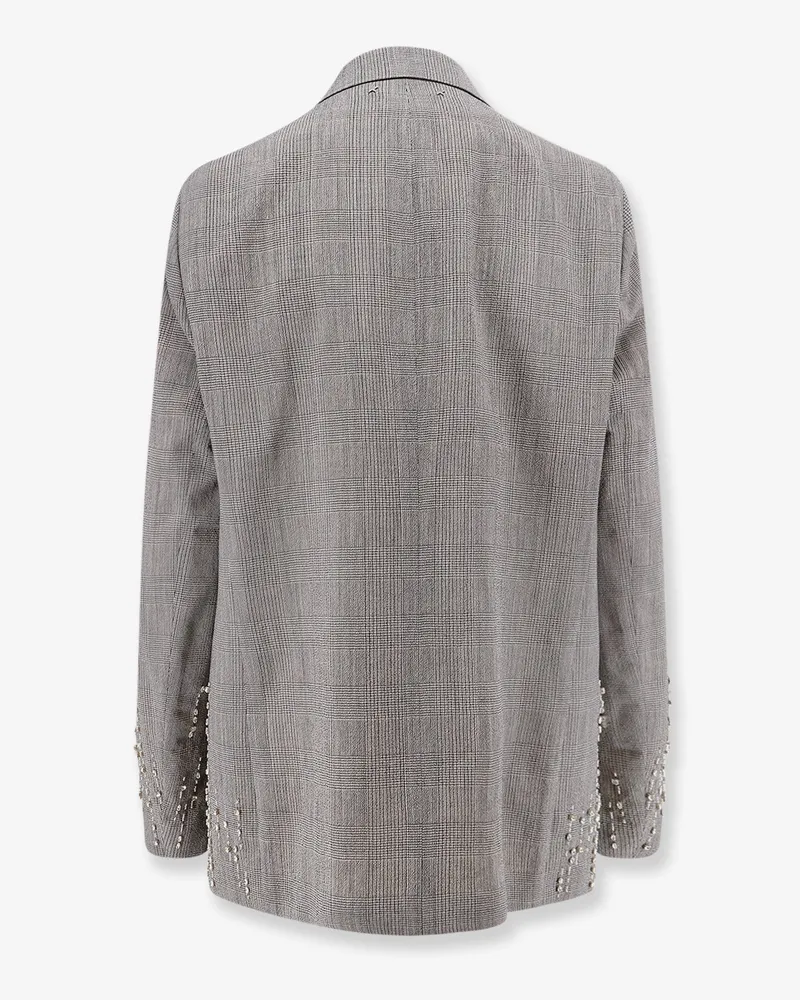 Golden Goose Women's Blazer Maia Virgin Wool Grey Blazers Jacket Gray