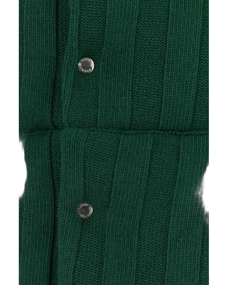KHRISJOY Emerald Cotton Piumini Down Jackets Green