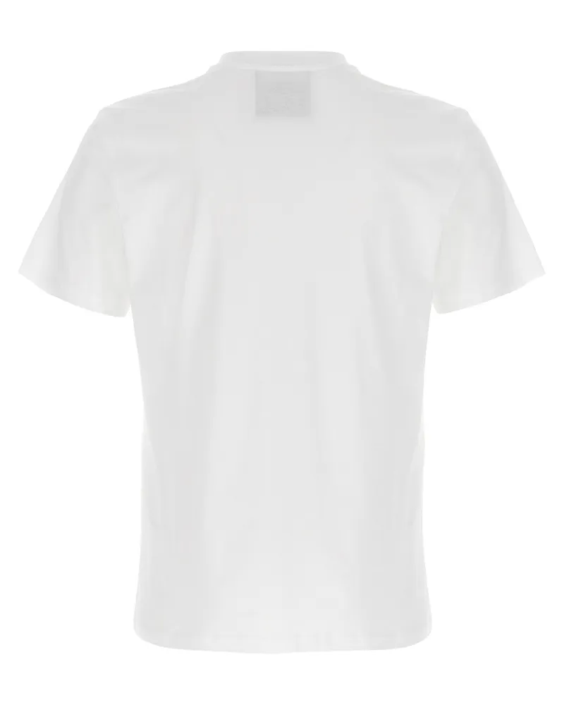 Moschino Logo-Embroidered Monkey Graphic T-Shirt — White White